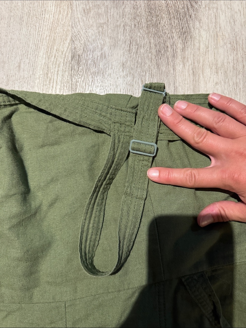 Old Navy Olive Green Strappy Romper with Pockets - Picture 3 of 4